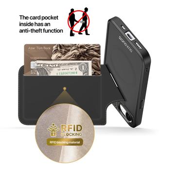 iPhone 16e/17e Dux Ducis Rafi II Magnetisk Cover med kickstand og kortholdere - Sort