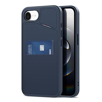 iPhone 16e/17e Dux Ducis Rafi II magnetisk cover med kickstand og kortholdere - Blå