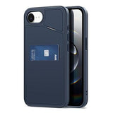 iPhone 16e/17e Dux Ducis Rafi II magnetisk cover med kickstand og kortholdere - Blå