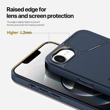 iPhone 16e/17e Dux Ducis Rafi II magnetisk cover med kickstand og kortholdere - Blå