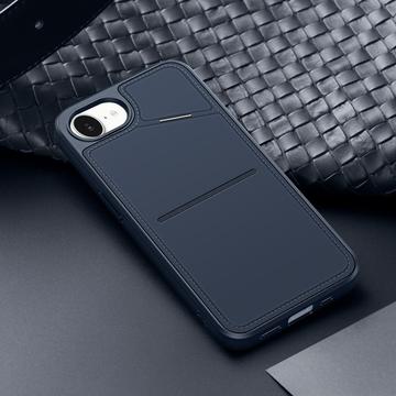 iPhone 16e/17e Dux Ducis Rafi II magnetisk cover med kickstand og kortholdere - Blå