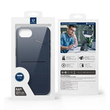 iPhone 16e/17e Dux Ducis Rafi II magnetisk cover med kickstand og kortholdere - Blå