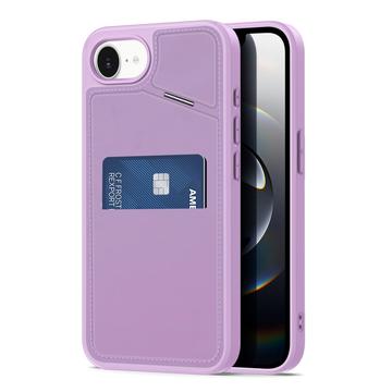 iPhone 16e/17e Dux Ducis Rafi II Magnetisk cover med kickstand og kortholdere - Lilla