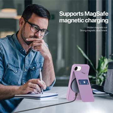 iPhone 16e/17e Dux Ducis Rafi II Magnetisk cover med kickstand og kortholdere - Lilla