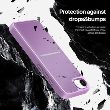 iPhone 16e/17e Dux Ducis Rafi II Magnetisk cover med kickstand og kortholdere - Lilla