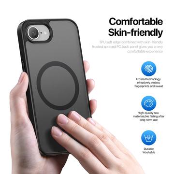 iPhone 16e/17e Dux Ducis Yind Hybrid Cover - MagSafe-kompatibel - Sort