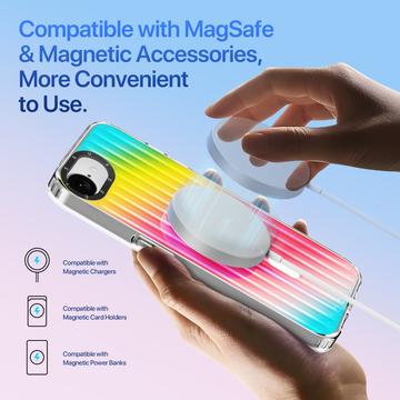 iPhone 16e/17e Dux Ducis Zest Gradient Cover - MagSafe-kompatibel - Regnbue