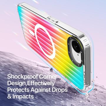 iPhone 16e/17e Dux Ducis Zest Gradient Cover - MagSafe-kompatibel - Regnbue