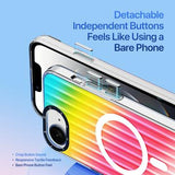 iPhone 16e/17e Dux Ducis Zest Gradient Cover - MagSafe-kompatibel - Regnbue