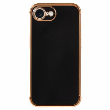 iPhone 16e/17e Galvaniseret Stødsikkert TPU Cover - Sort