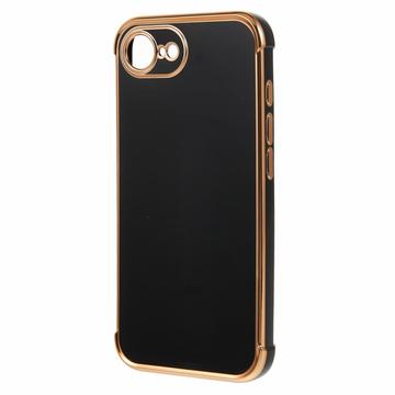 iPhone 16e/17e Galvaniseret Stødsikkert TPU Cover - Sort