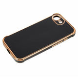 iPhone 16e/17e Galvaniseret Stødsikkert TPU Cover - Sort
