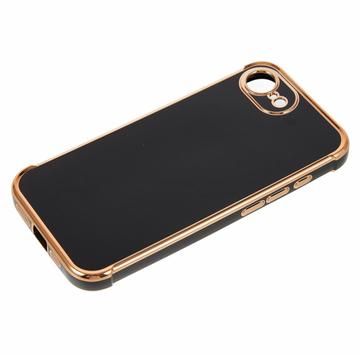 iPhone 16e/17e Galvaniseret Stødsikkert TPU Cover - Sort