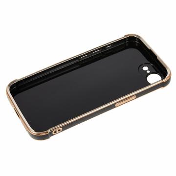iPhone 16e/17e Galvaniseret Stødsikkert TPU Cover - Sort