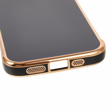 iPhone 16e/17e Galvaniseret Stødsikkert TPU Cover - Sort