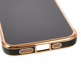 iPhone 16e/17e Galvaniseret Stødsikkert TPU Cover - Sort
