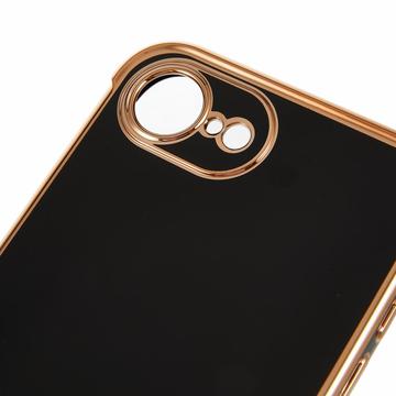 iPhone 16e/17e Galvaniseret Stødsikkert TPU Cover - Sort
