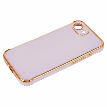 iPhone 16e/17e Galvaniseret Stødsikkert TPU Cover - Lilla