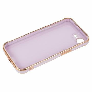 iPhone 16e/17e Galvaniseret Stødsikkert TPU Cover - Lilla