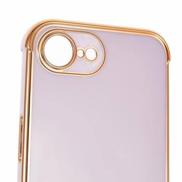 iPhone 16e/17e Galvaniseret Stødsikkert TPU Cover - Lilla