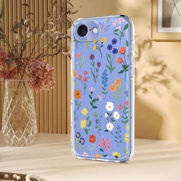 iPhone 16e/17e TPU-cover med blomstermønster - tusindfryd