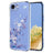 iPhone 16e/17e TPU-cover med blomstermønster - Lilla