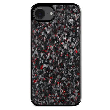 iPhone 16e/17e Smedet Tekstur Hybrid Cover - rød