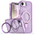 iPhone 16e/17e Glitter Hybrid cover med kickstand - MagSafe-kompatibel - Lilla