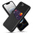 iPhone 16e/17e KSQ Cover med Kortholder - Sort
