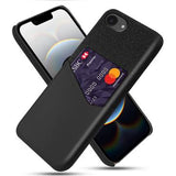 iPhone 16e/17e KSQ Cover med Kortholder - Sort