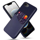 iPhone 16e/17e KSQ Cover med Kortholder - Blå
