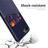 iPhone 16e/17e KSQ Cover med Kortholder - Blå