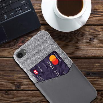 iPhone 16e/17e KSQ Cover med Kortholder - Grå