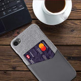 iPhone 16e/17e KSQ Cover med Kortholder - Grå