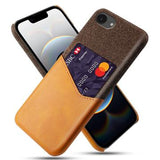 iPhone 16e/17e KSQ Cover med Kortholder - Orange