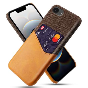 iPhone 16e/17e KSQ Cover med Kortholder - Orange