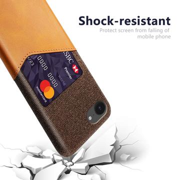 iPhone 16e/17e KSQ Cover med Kortholder - Orange