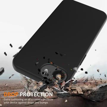 iPhone 16e/17e Liquid Silikone Cover - MagSafe Kompatibel - Sort