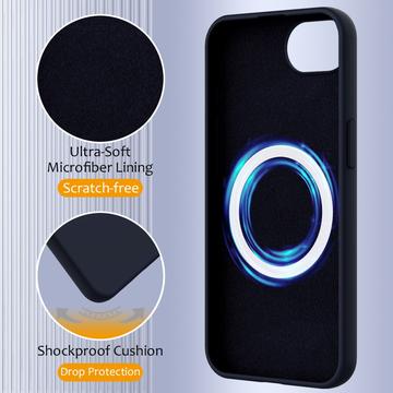 iPhone 16e/17e Liquid Silikone Cover - MagSafe Kompatibel - Mørkeblå