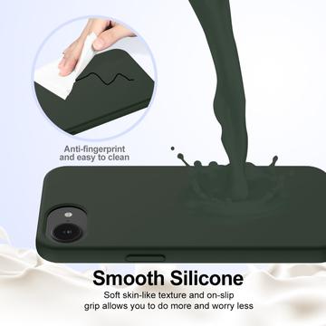 iPhone 16e/17e Liquid Silikone Cover - MagSafe Kompatibel - Mørkegrøn