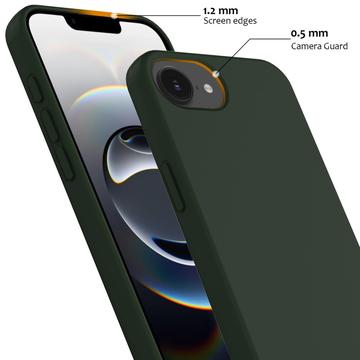 iPhone 16e/17e Liquid Silikone Cover - MagSafe Kompatibel - Mørkegrøn