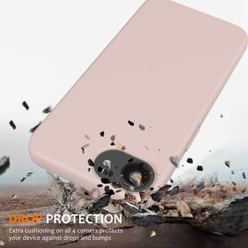 iPhone 16e/17e Liquid Silikone Cover - MagSafe Kompatibel - Pink