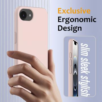 iPhone 16e/17e Liquid Silikone Cover - MagSafe Kompatibel - Pink