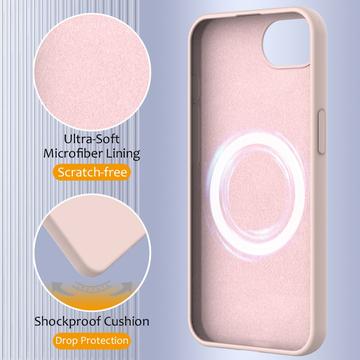 iPhone 16e/17e Liquid Silikone Cover - MagSafe Kompatibel - Pink