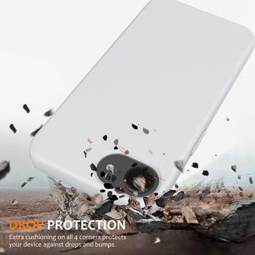iPhone 16e/17e Liquid Silikone Cover - MagSafe Kompatibel - Hvid