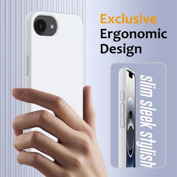 iPhone 16e/17e Liquid Silikone Cover - MagSafe Kompatibel - Hvid