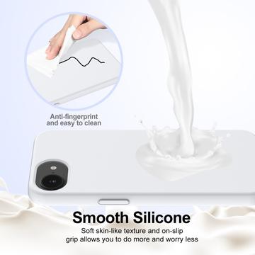 iPhone 16e/17e Liquid Silikone Cover - MagSafe Kompatibel - Hvid
