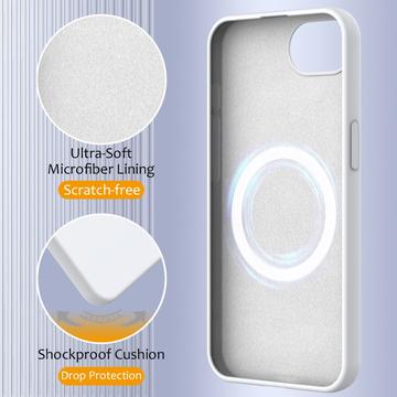 iPhone 16e/17e Liquid Silikone Cover - MagSafe Kompatibel - Hvid