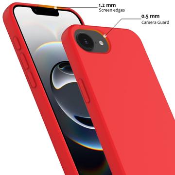 iPhone 16e/17e Liquid Silikone Cover - MagSafe Kompatibel - Rød