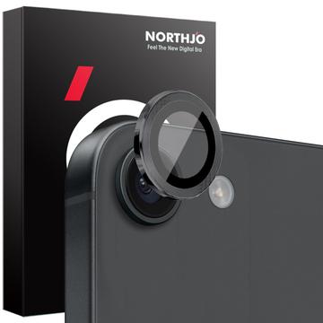 iPhone 16e/17e Northjo kameralinsebeskyttelsessæt - sort